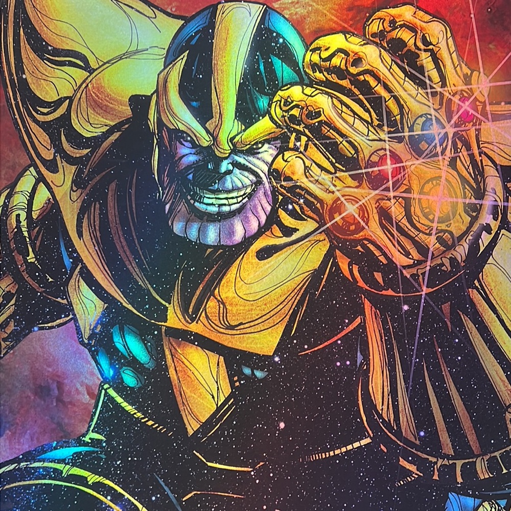 Holographic thanos print